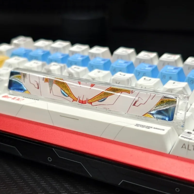 لعبة دراغون بول سوبر سايان الايبوكسي 625U المذهبة الفضاء Keycap أنيمي الكرتون غوكو لعبة لوحة المفاتيح الميكانيكية عبر محور شفافة Keycap #3