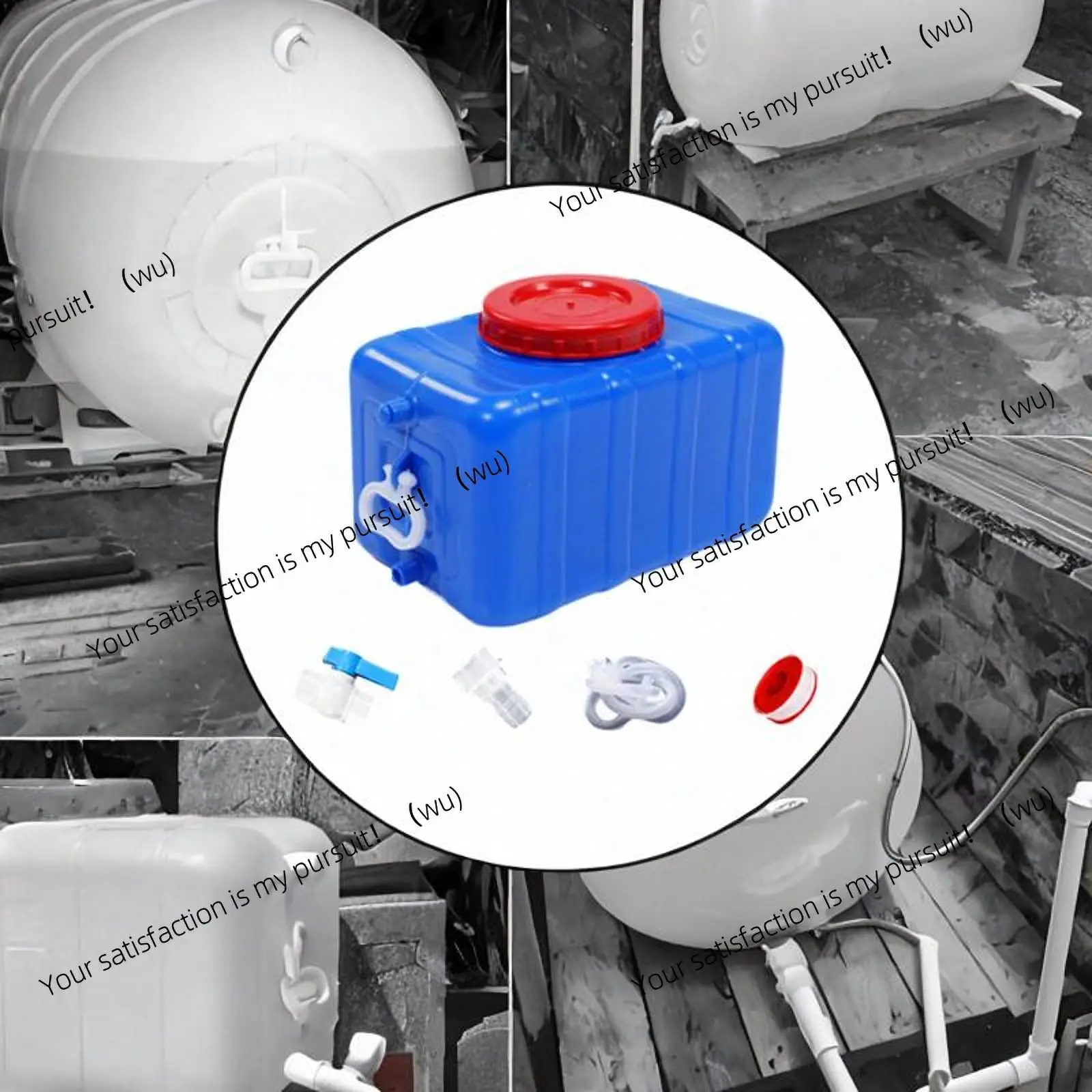 Portable large-capacity water storage tank, drinking water container, emergency travel, horizontal