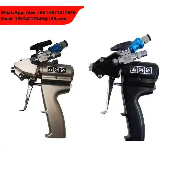 Hot Sales Two Component Polyurea Coating Spray Gun Pu Foam Air Cleaning Pneumatic 1year OEM Fan-shaped Nozzle P2 Price