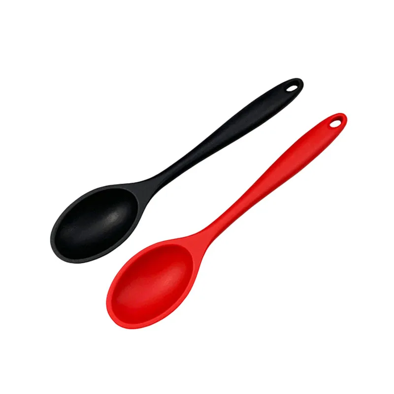 1 PC  Silicone Mixing Spoon Nonstick Cooking Spoon Kicthen Spoon Baking Spoon for Cooking Stirring, Mixing and Serving
