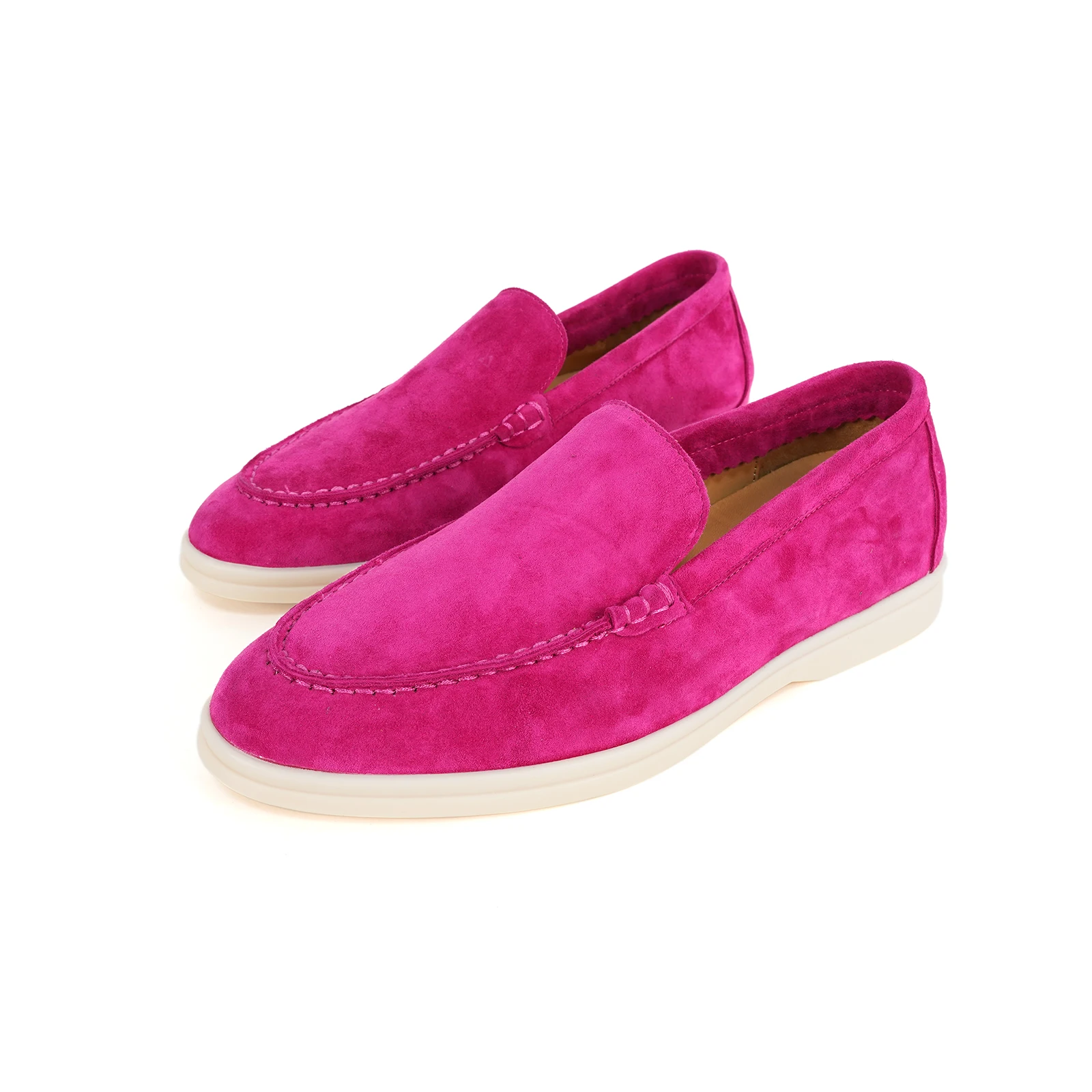 Modieuze Damesschoenen Van Echt Leer, Lente En Herfst, Hoogwaardige Gloednieuwe Loafers Voor Dames, Multi-Color Casual Schoenen