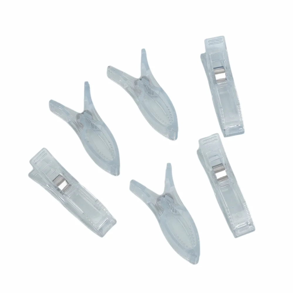 

12Pcs Heavy-Duty Plastic Spring Clips Non-Slip Exquisite Clothes Pins Multifunctional Transparent Multi-Purpose Clips