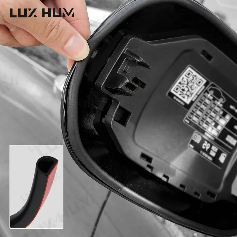 Car Fuel Tank Cap Sealing Strip 80cm Rubber Dustproof Waterproof Seal Strip Fuel Tank Cover Gap Filler Universal Weatherstrip