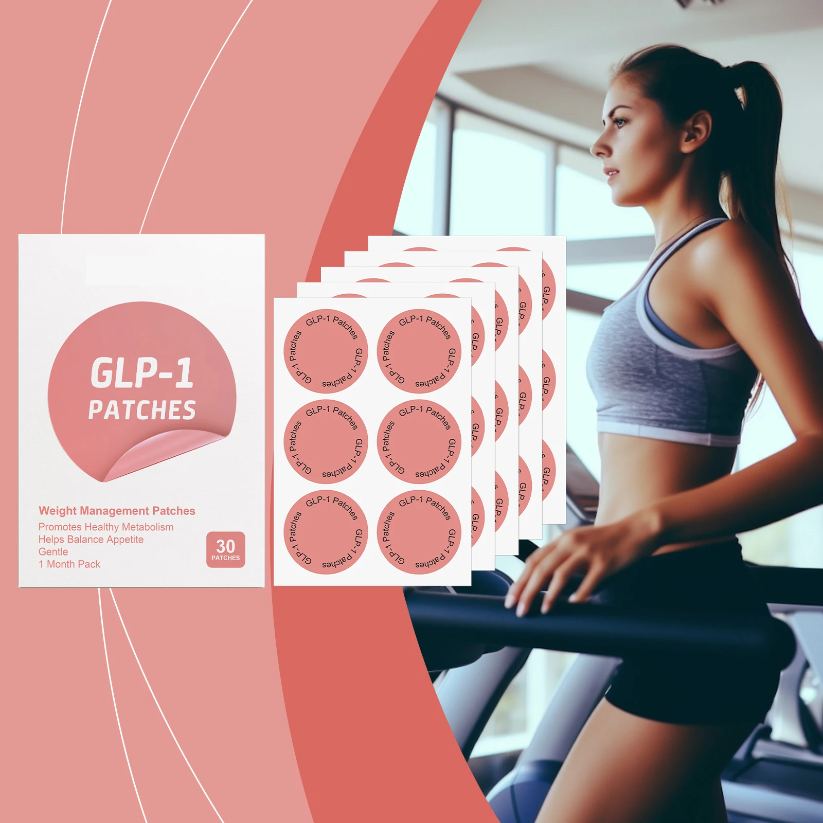 رقع العناية بالجسم لشد البطن Glp1 بقع حرق الدهون وتوازن الجسم وتسريع عملية التمثيل الغذائي