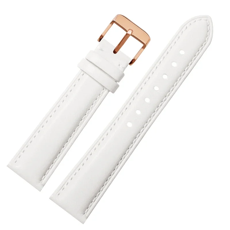 Ремешок из натуральной кожи для Huawei GT/GT2 Huami Amazfit GTR2, белый, красный, розовый, умный женский модный браслет, ремешок для часов 42 мм