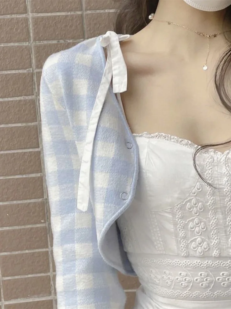 Spring Faion Set Waist Cinched Pure Color Dr with Svel Top Two-Piece Set Floral Lace Hemline Fi Tail Design Vers...