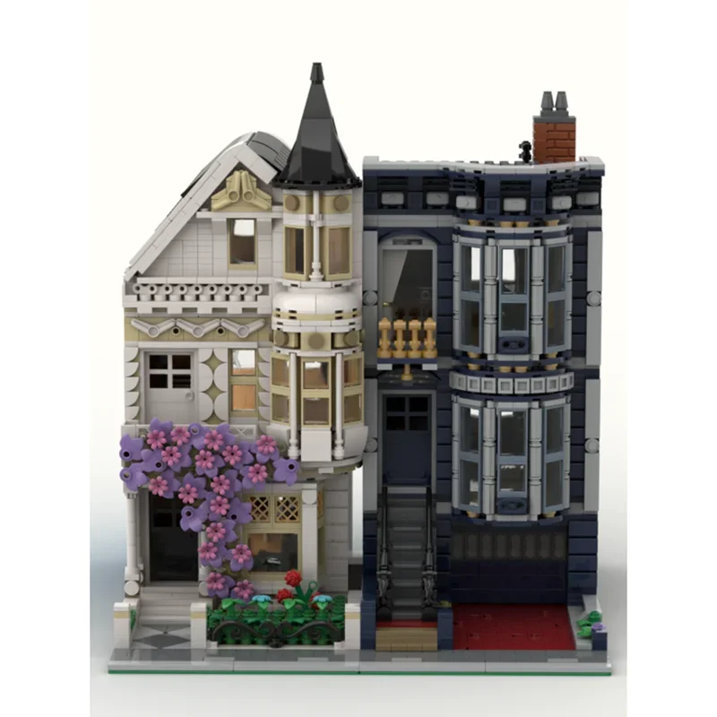 Moc Bausteine Viktorianischen Stadthaus Technologie Modulare Ziegel Modell Geschenke Weihnachten Spielzeug DIY Sets Montage
