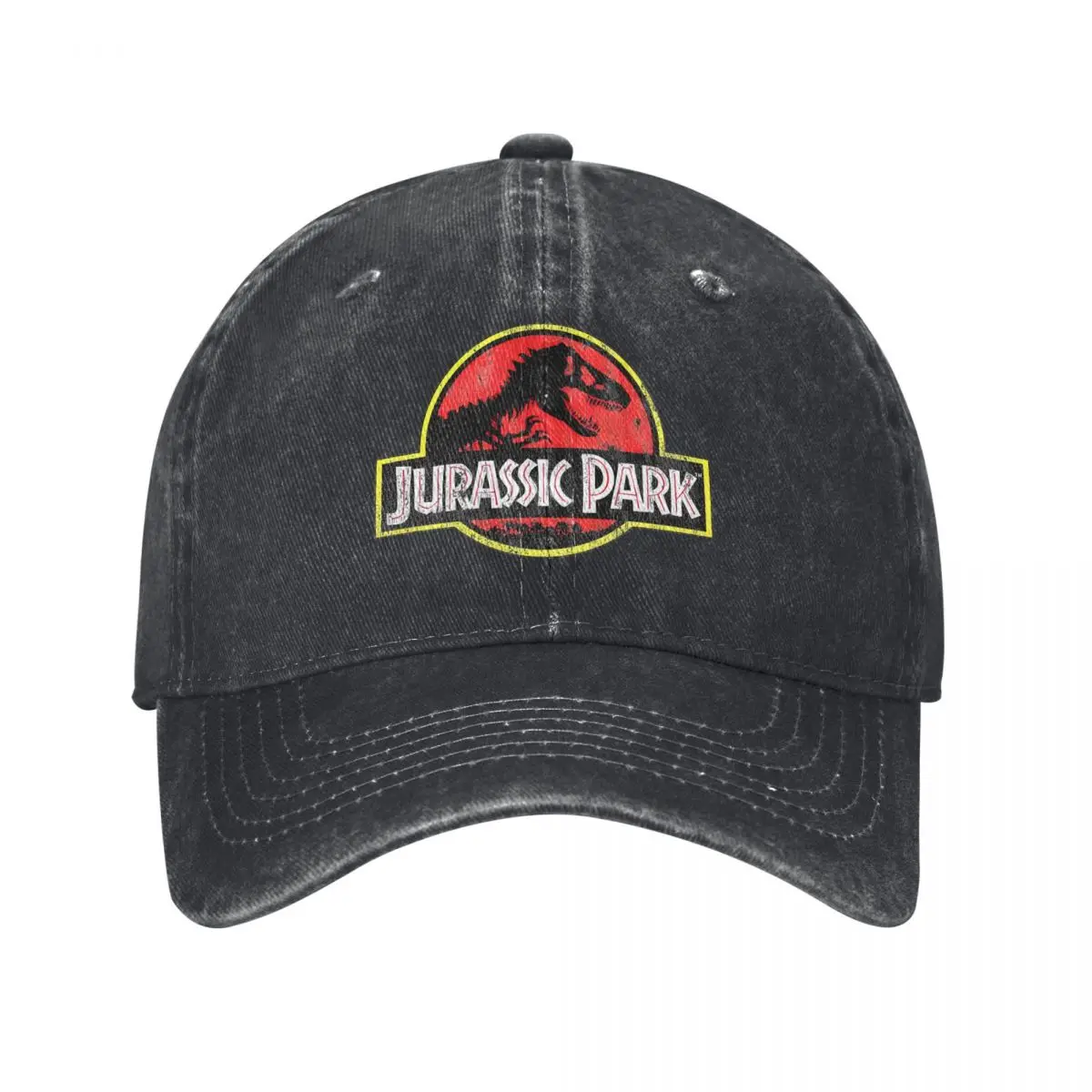 Jurassic Tyrannosaurus Rex Park Vintage Logo Men Women Baseball Cap Distressed Washed Hats Cap Vintage Outdoor Running Sun Cap