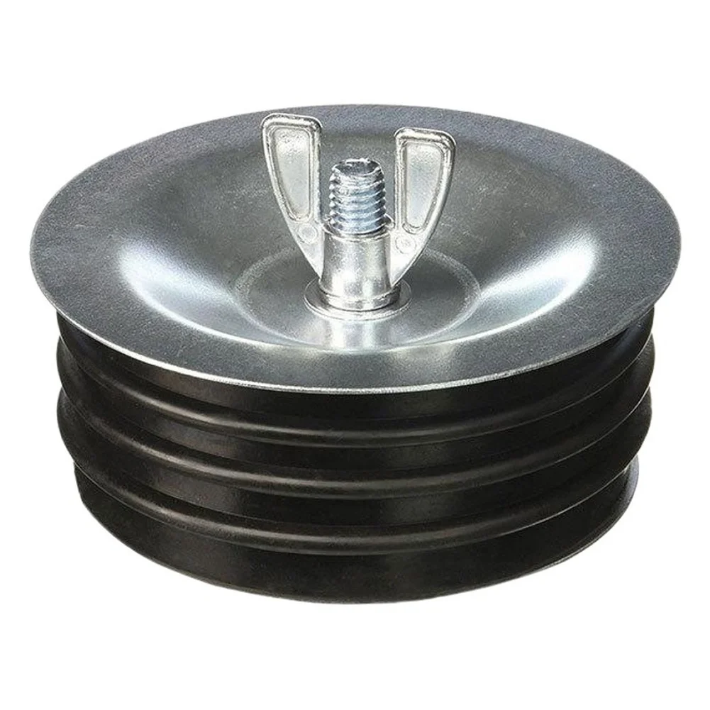 Rubber Seal Water Stop Cap Metal Test Cap for Pipe Ends Fits Cast Iron Steel Copper and Plastic Piping Systems