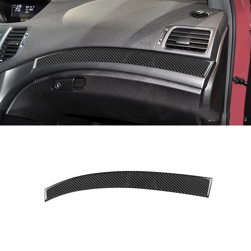 Car Passenger Side Glove Box Decoration Cover Sticker Carbon Fiber Accessories for Acura TSX 2009-2019 2020 2021 2022 2023