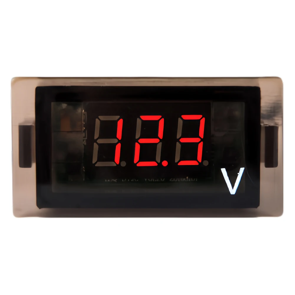 تيار مستمر 12-24 فولت فولت جهاز قياس الجهد الكهربائي الرقمي الصغير LED سيارة الفولتميتر مقاوم للماء الجهد متر فاحص الكاشف لسيارة دراجة نارية قارب RV
