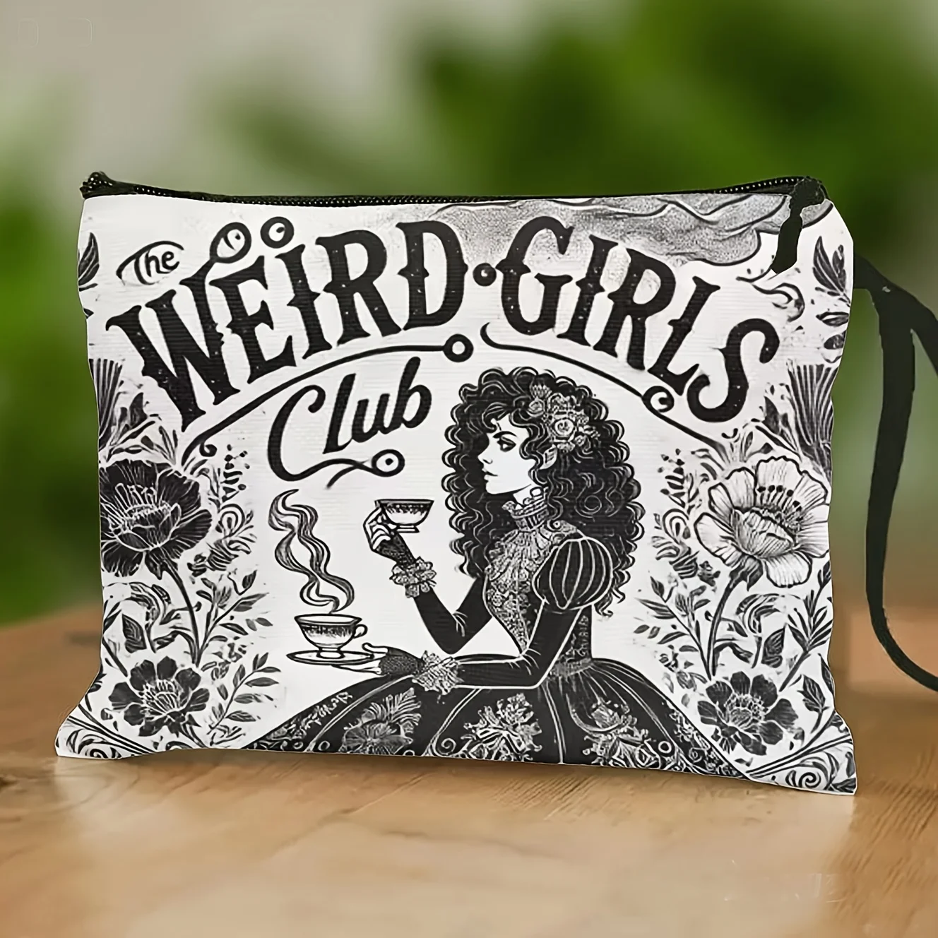

WEIRD GIRLS CLUB Makeup Bag a Portable And Foldable Storage Pouch for Toiletries Suitable for Holidays Birthdays And Graduat