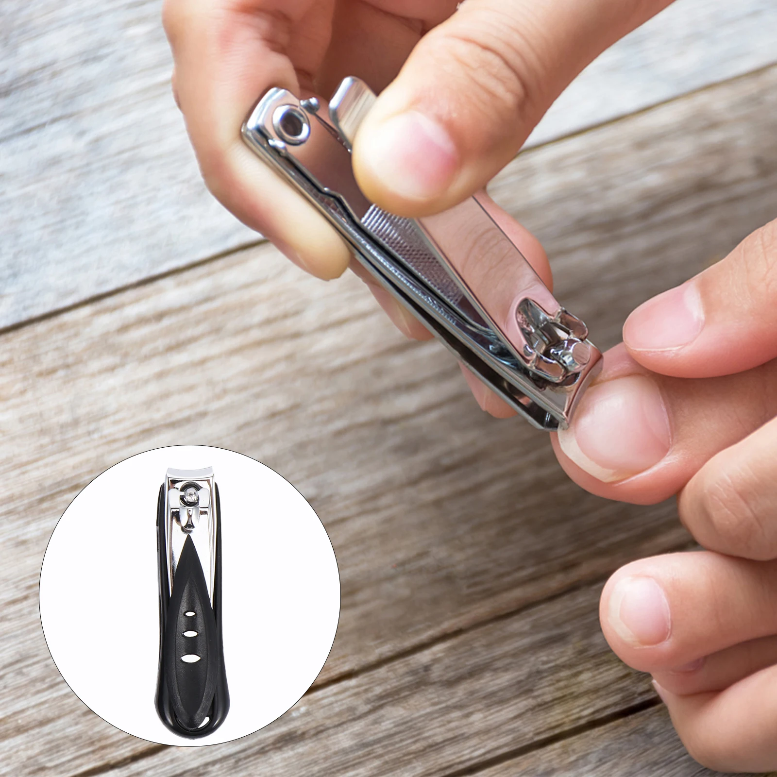 

1 Set Stainless Steel Nail Trimmer Set Durable Rustproof Portable Manicure Pedicure Tools For Home Nail Clippers Toenail