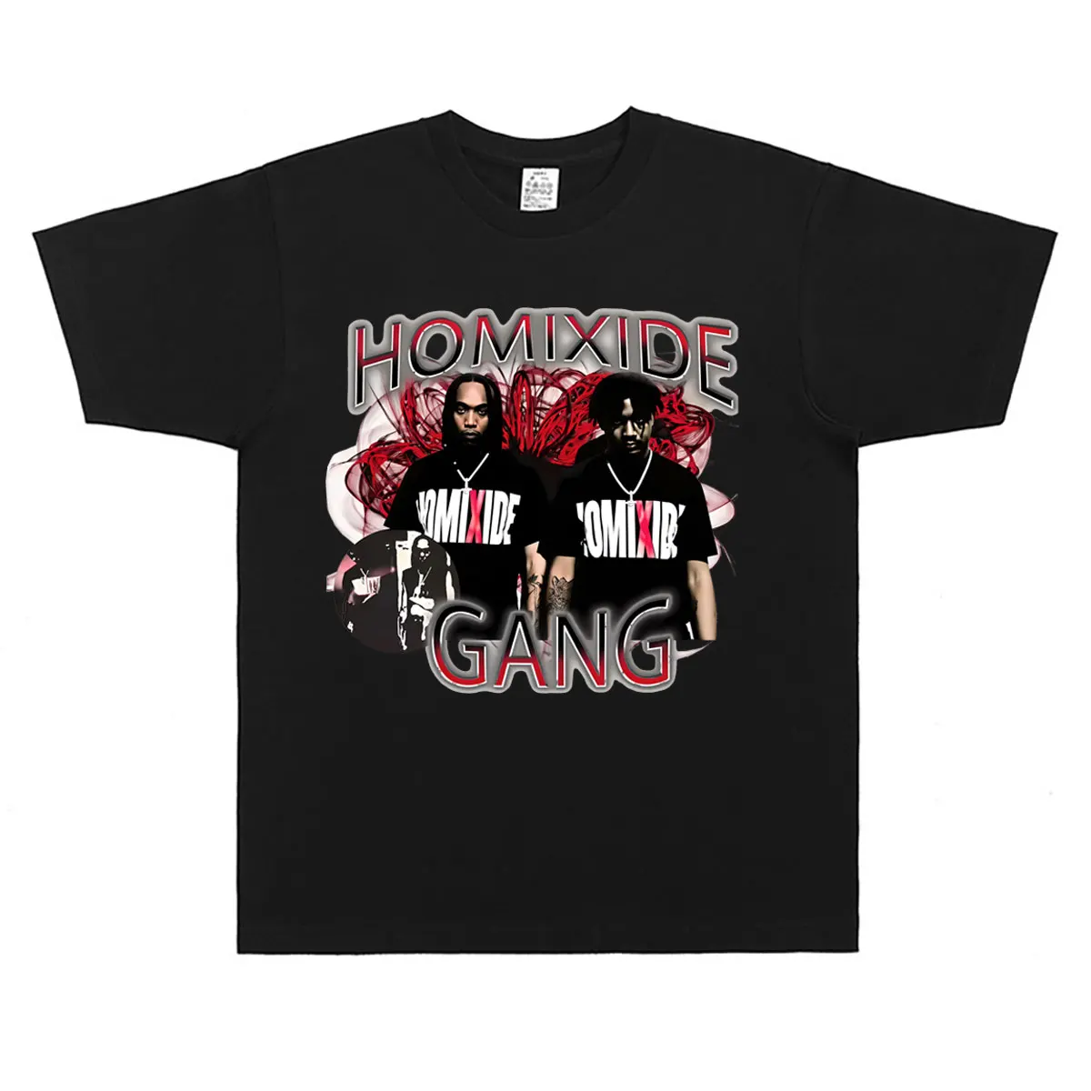 Rapper Homixide Gang Graphic T-shirt Playboi Carti Opium Merch Tshirt HXG T-shirts Men Women Hip Hop Oversized Cotton T Shirts
