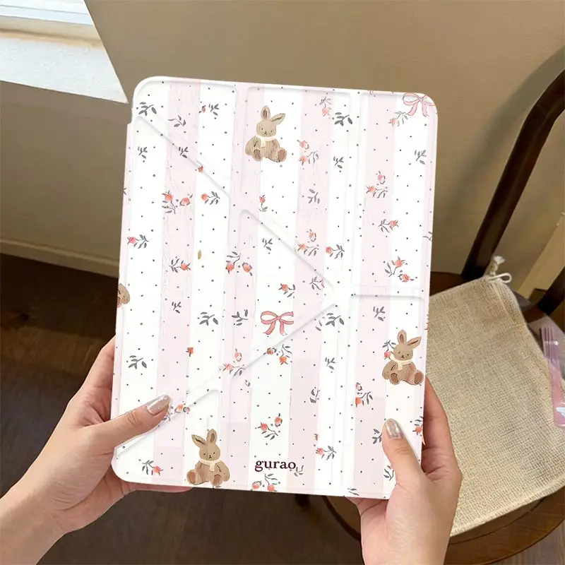 3+Y Multi-Angle Stand Cover For IPad Mini6 8.3 Air3 10.5 Pro11 iPad 10.2 7/8/9 4/5th 10.9 10th iPad A16 2025 11th Air11/13