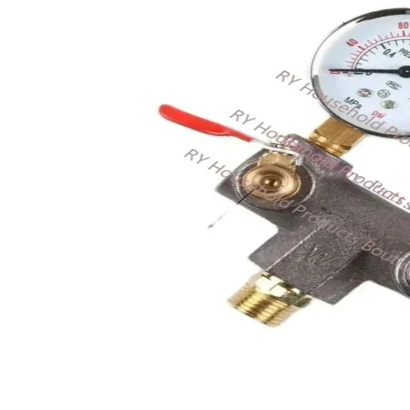 4-way 20MM Air Compressor Parts Bama Bracket Regulator Wind Air Compressor Bracket with Gauge Pressure Switch 220V Safety Valve