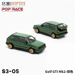 XCarToys x Pop Race 1:64 Golf GTI MK2 Green Diecast Model Car