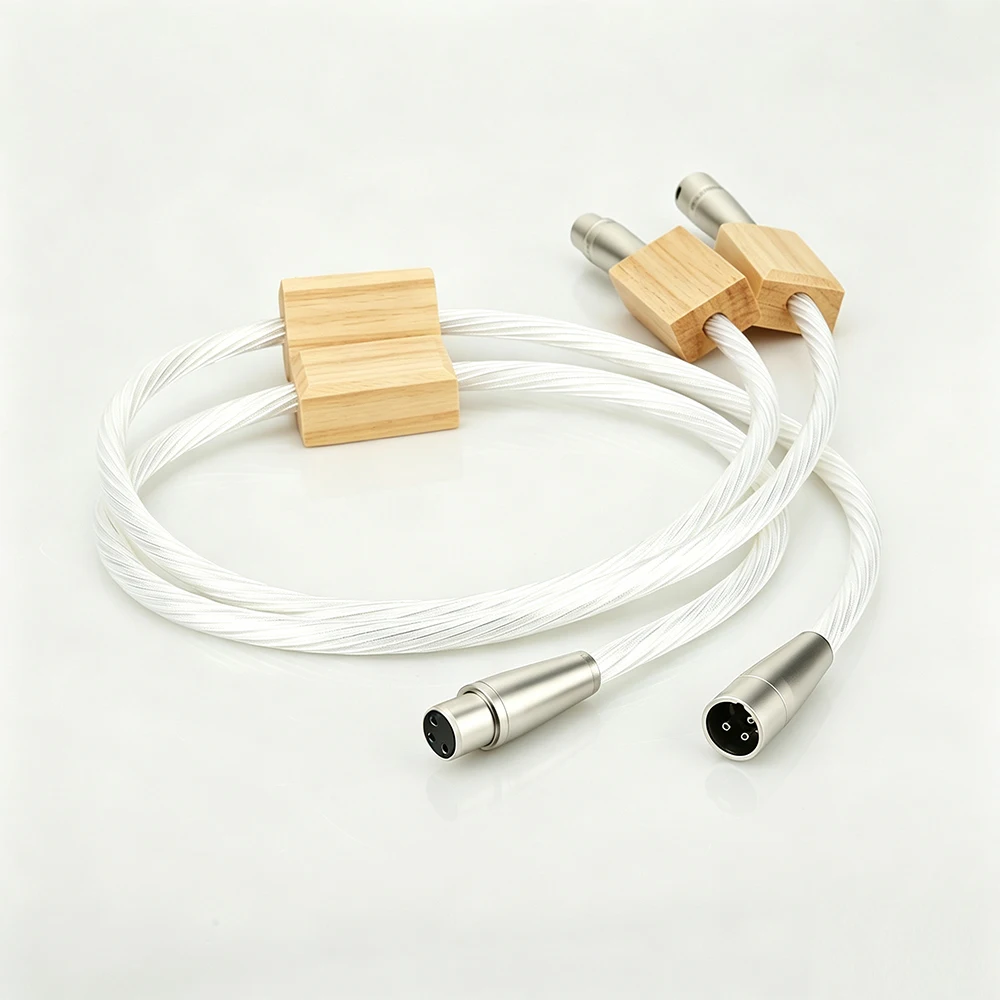 High end silver plated interconnected XLR balanced cable for amplifier CD player