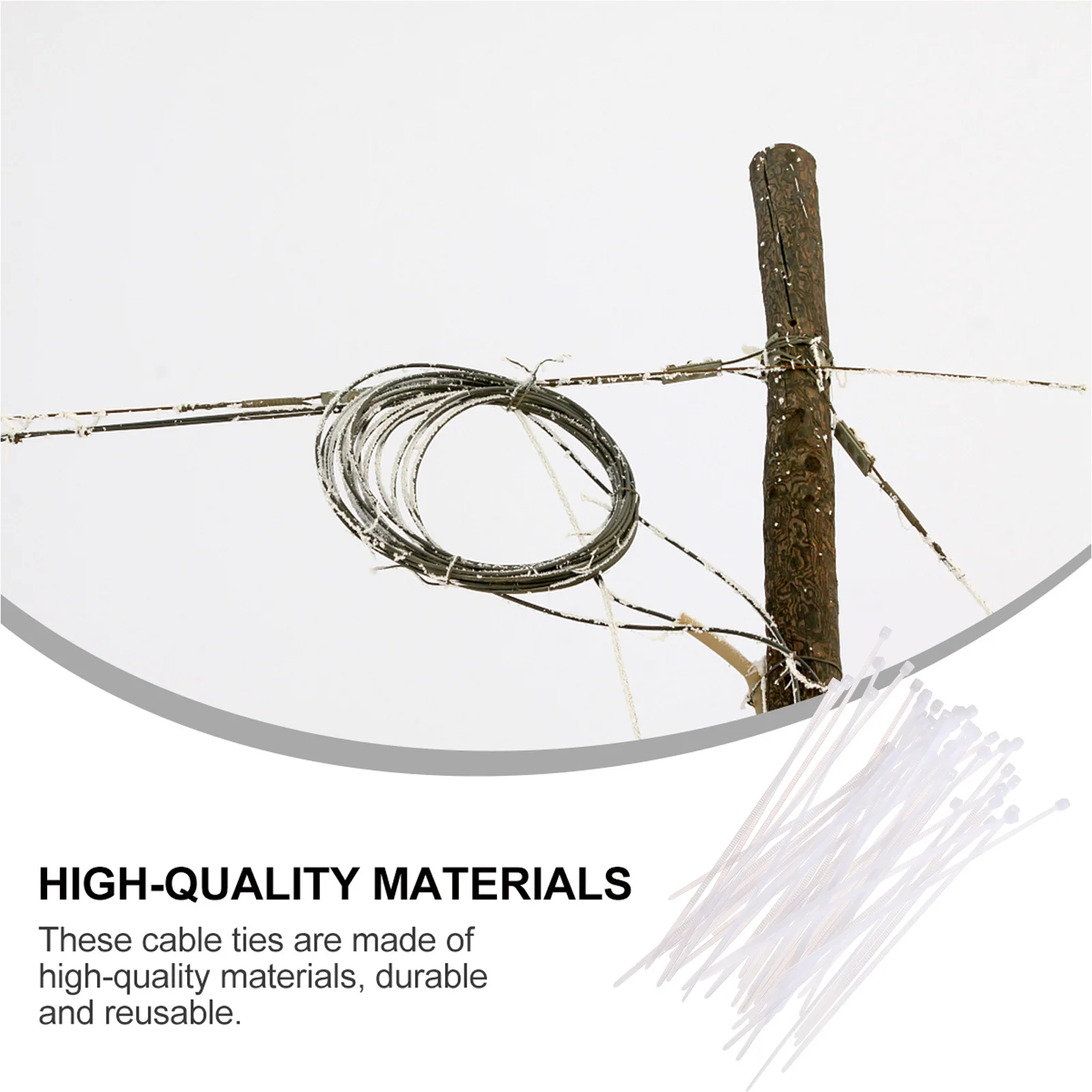 

800Pcs Nylon Cable Ties Self-Locking Heavy Duty Wire Straps with High Binding Force for Data Cables Organizer Household