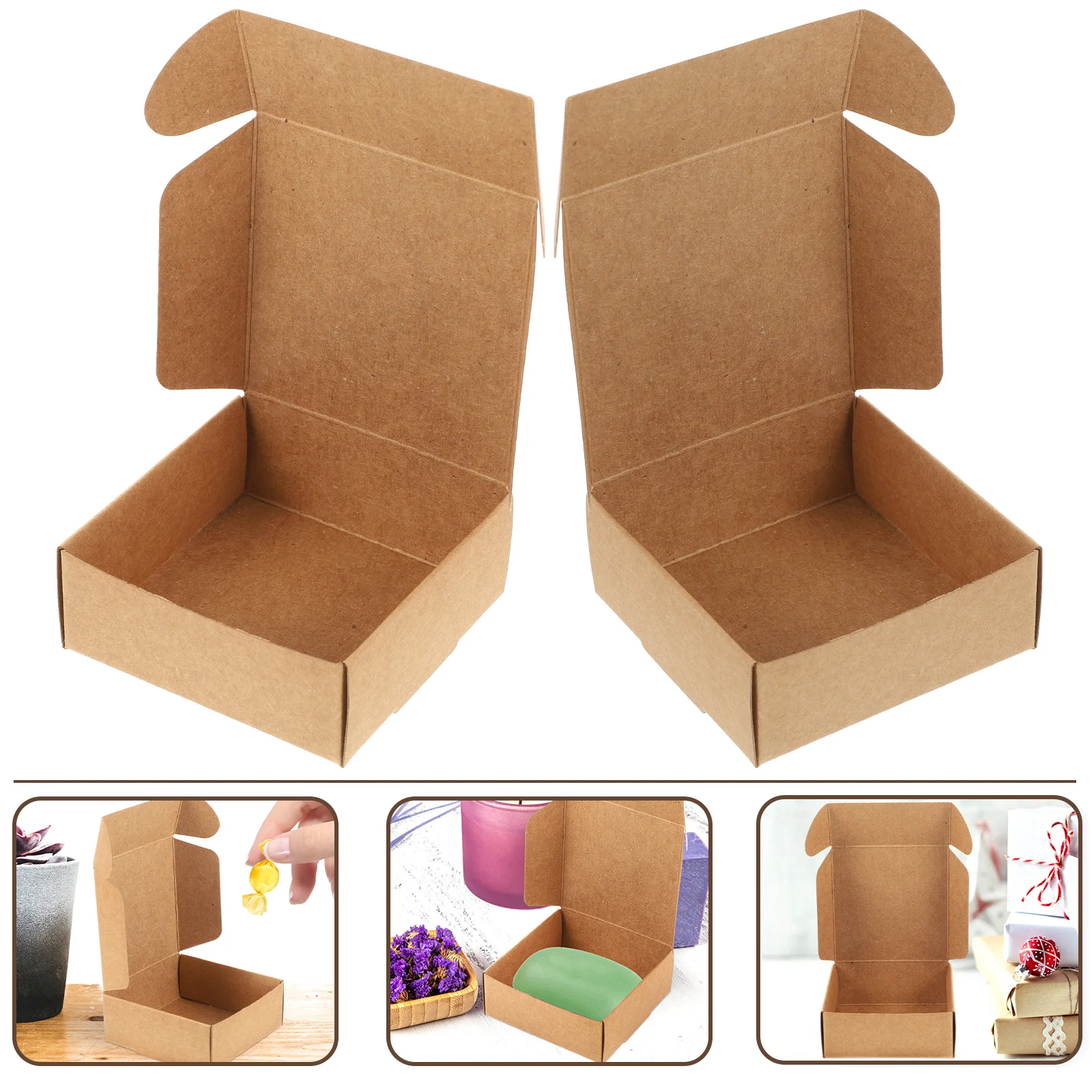 

Soap Packaging Boxes with Window Packing Shirt for Presents Handmade Gift Wrapping Material