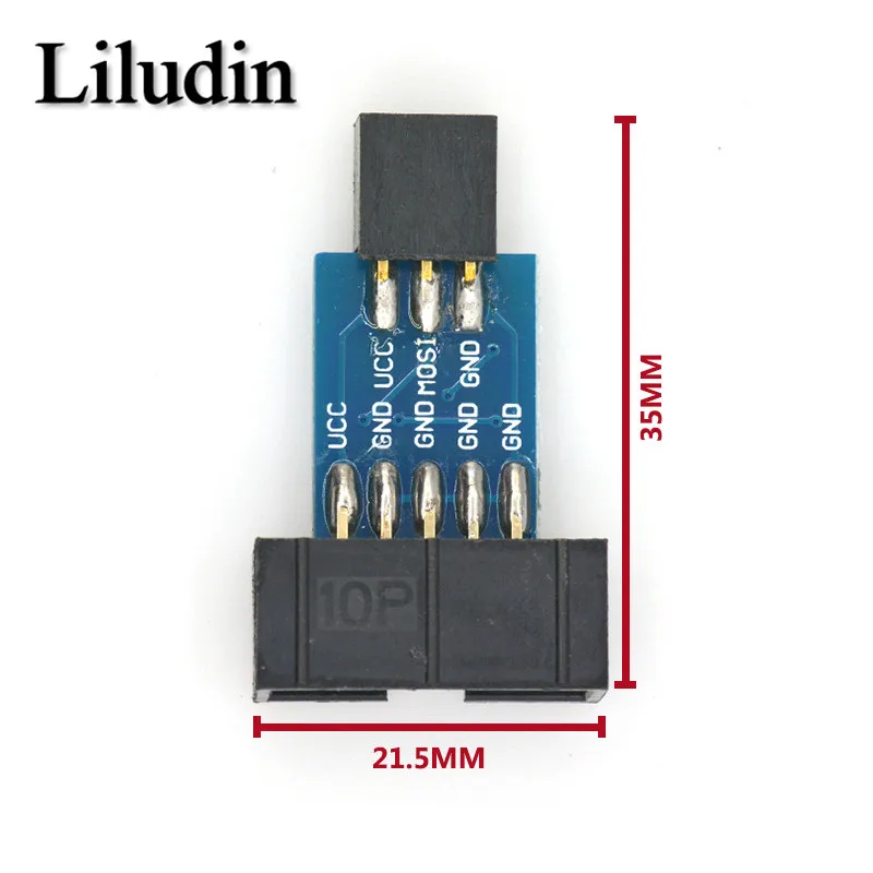 10Pin To 6PiN Convert To Standard 10 Pin To 6 Pin Adapter Board For ATMEL STK500 AVRISP USBASP ISP Interface Converter AVR