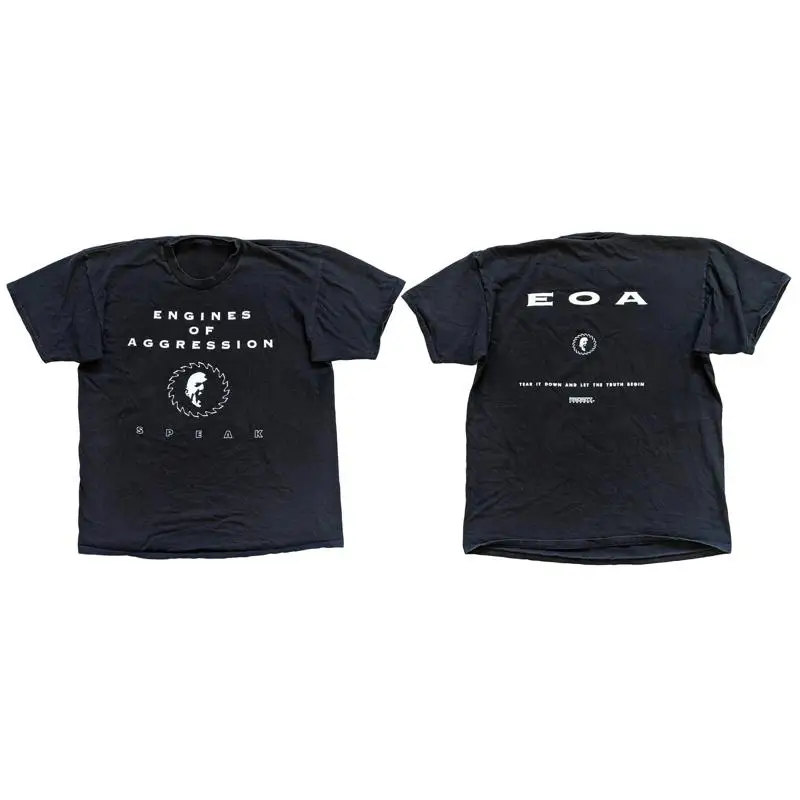 New Engines of Aggression Metal Band T-shirt S-5XL Speak 90s Industrial Reprint