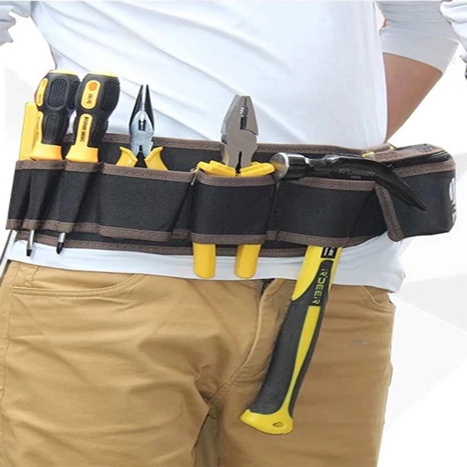 Electrical Tools Bag Oxford Thick  Belts Storage Electrician Kit Tool Belts Bag for Electrician Carpenter Construction Worker