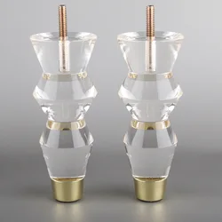 Acrylic Furniture Legs Replacement Sofa Feet Cabinet Modern Clear Decor DIY Support Legs Home TV Cabinet Stool Chair Sofa Legs