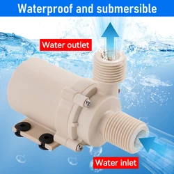 12V/24V 5M Head Brushless DC Motor Solar Water Circulation Pump High Temp Resistant Waterproof for Solar Hot Water System