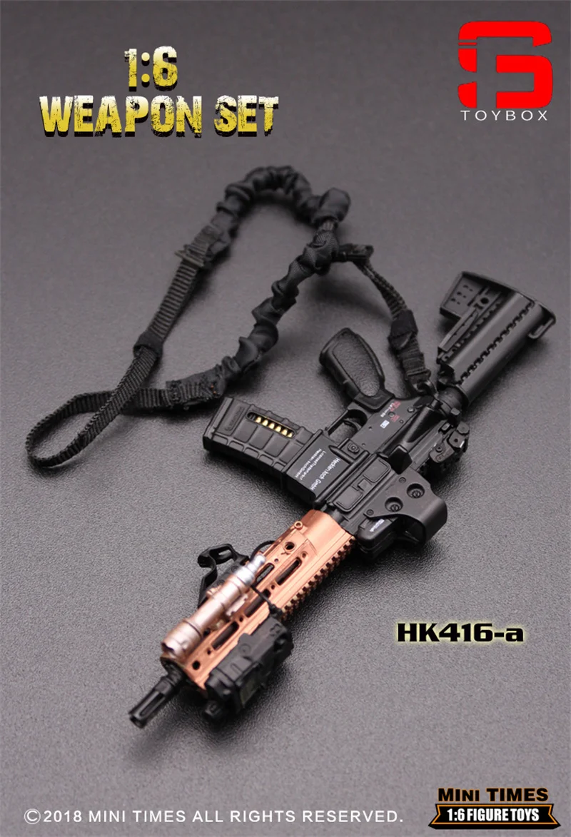 MINITIMES HK416 Series M4 Series 1/6 escala Rifle Gun Weapon Model Toys for 12 "Action Figure Accessories Collections DIY