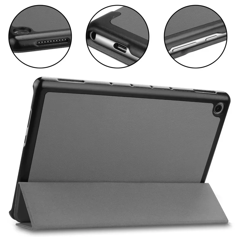 Ultra Slim Case for Huawei MediaPad M5 Lite 10 BAH2-W19/L09/W09 Magnetic Stand Cover for Media Pad M5 Lite 8.0 Case+film+pen