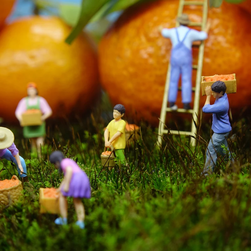 1/87 Scale 2 Cm Farmers' Harvest Model Sand Table Micro-shooting Moss Miniature Landscape Shooting Props
