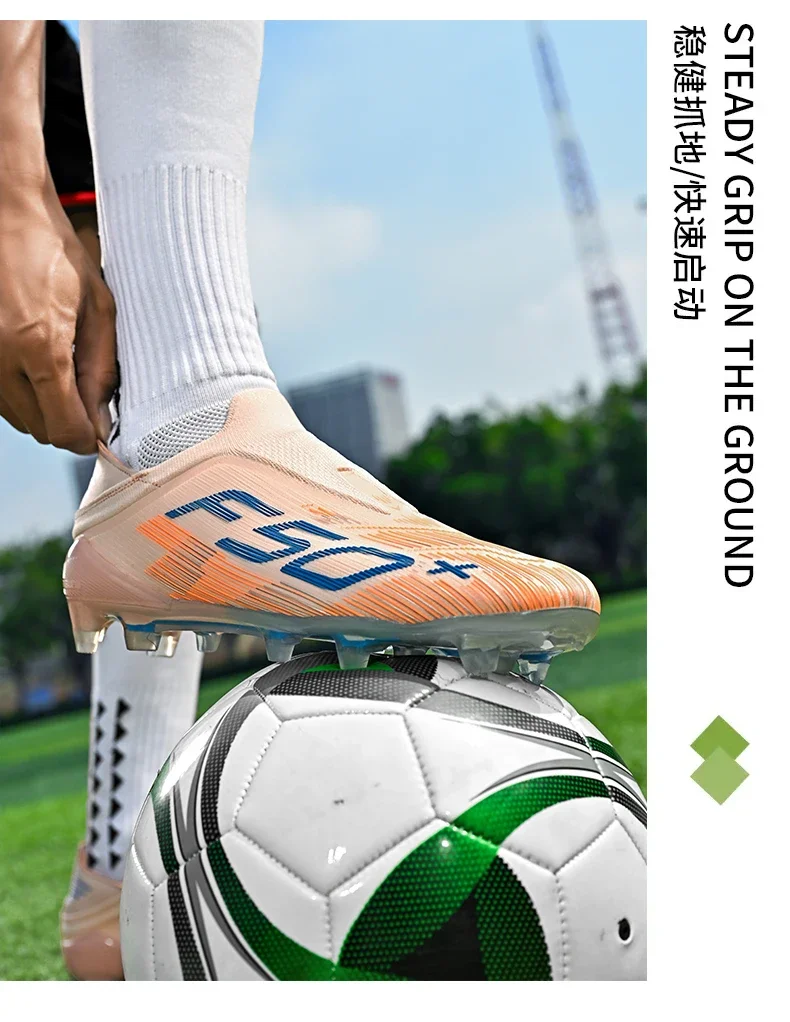 Neue ultraleichte Fußballschuhe für Herren, hochwertige, stark nachgefragte, professionelle Unisex-Fußballschuhe für Damen, TF/FG-Fußballstiefel, Futsal-Sneaker – Detail 7