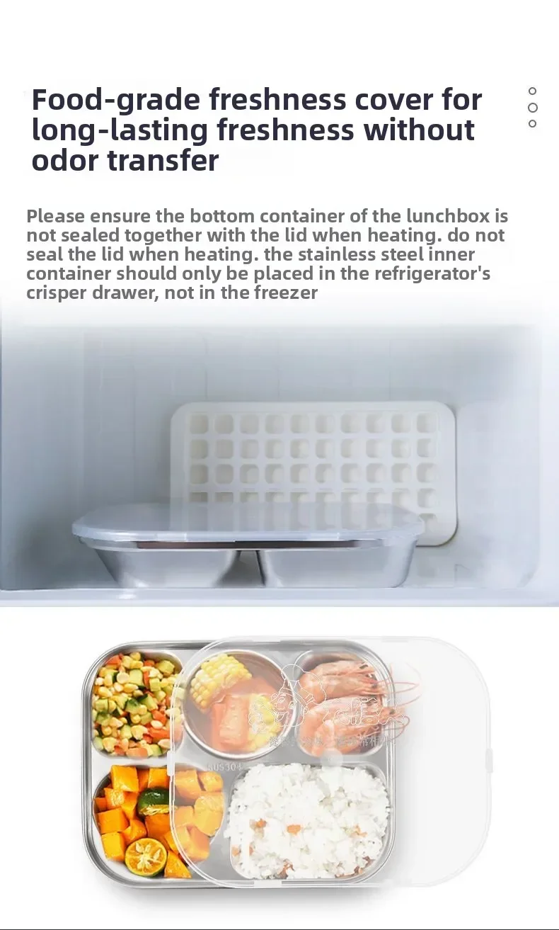 Durable 2L Car Thermal Insulation Lunch Box 12V24V Household Pluggable Heating Water-free Large-capacity Pot