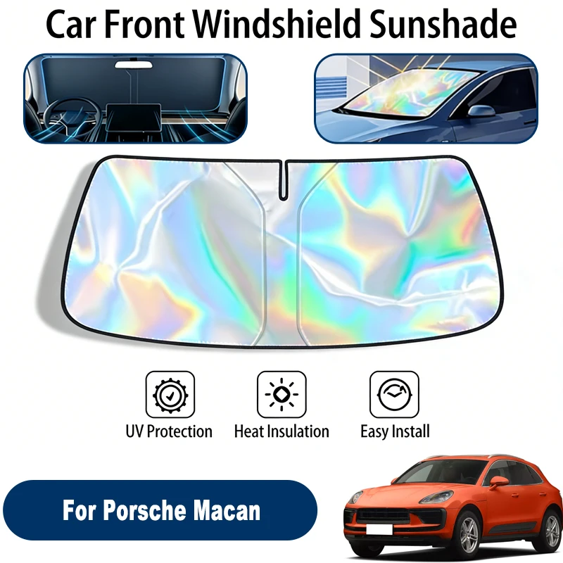 

Windshield Sun Shade For Porsche Macan Foldable UV Reflective Front Window Sun Protection Cover Accessories
