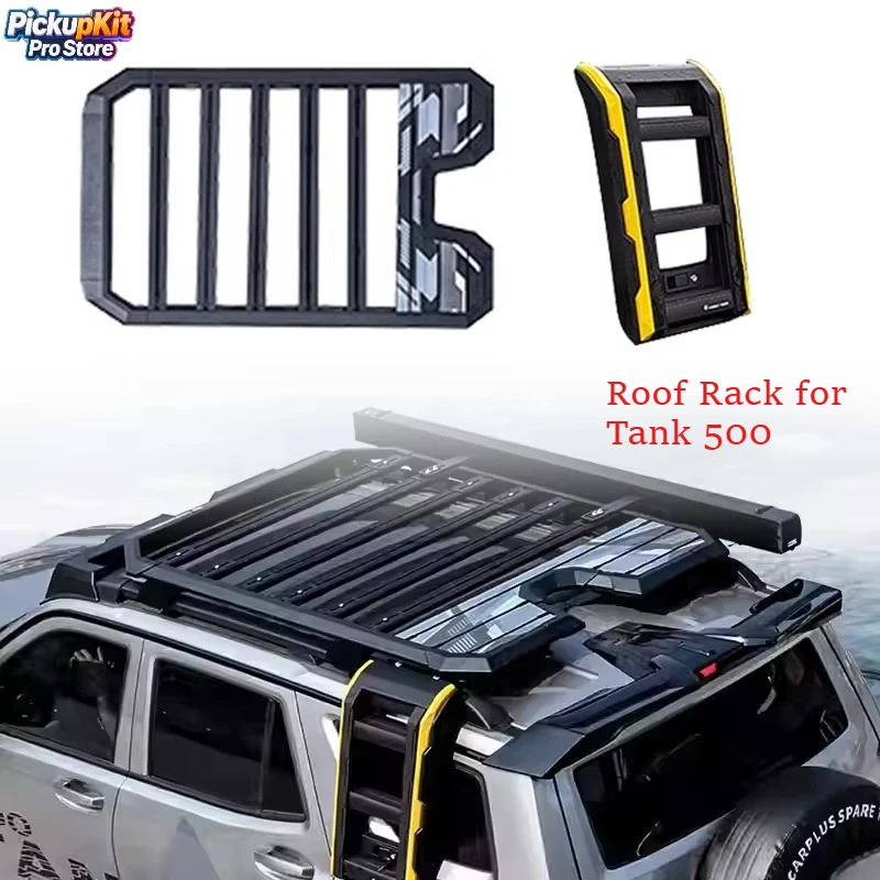 

4x4 Off-road External Modification Accessories Side Ladder Luggage Roof Rack for Tank 500 Accessories