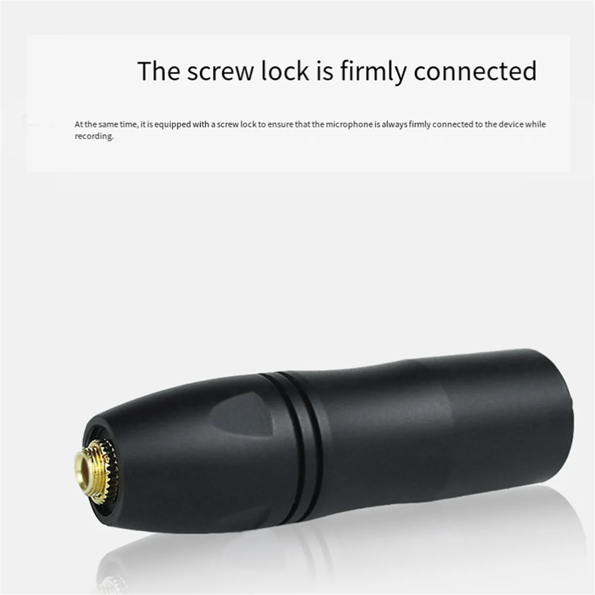 

A62T-3.5mm TRS Female Socket to Male XLR Balanced Adapter, Audio Adapter Phantom Power is Converted to 3-5V Plug-in Power