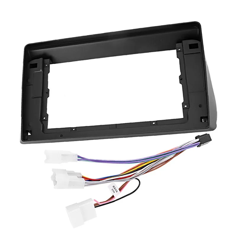 Fascia mobil 2Din 10 inci untuk TOYOTA WISH 2009-2012 Stereo Fascias Panel pemasangan dasbor Kit rangka DVD mobil di dasbor