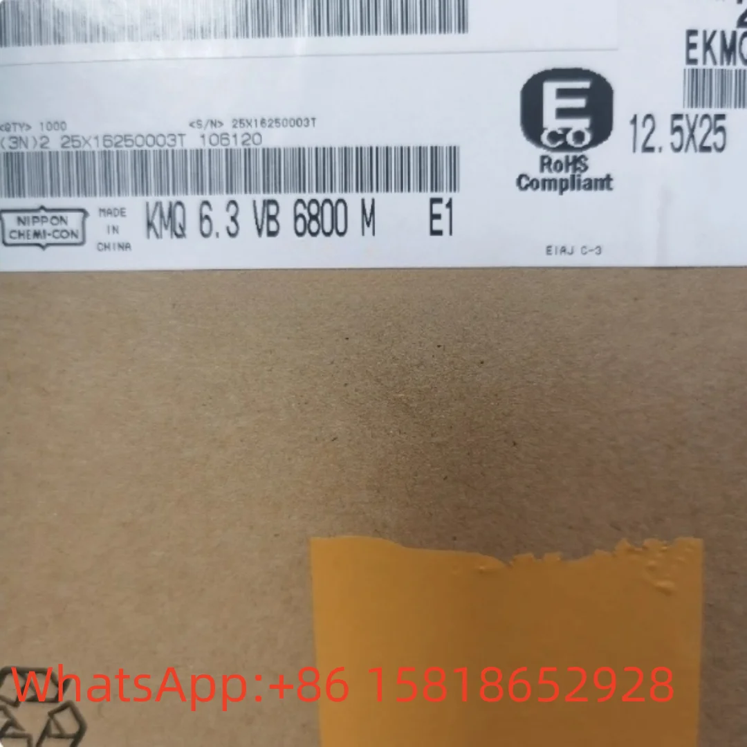 10pcs 6.3V 6800UF 12.5X25 Black Diamond KMQ Series 6800UF 6.3V Standard Electrolytic Capacitor