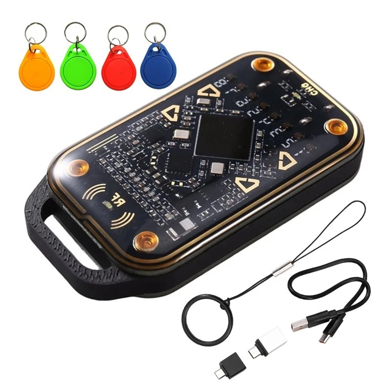 ABNR Chameleon V3.0 RFID Smart Chip Emulator Smart Card Reader NFC Read Writer ID IC Smart Card Tag Copyer +4XUID Keychain