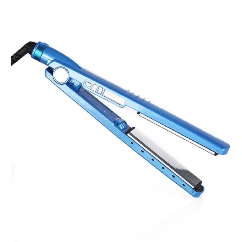 Portable 2 in 1 Hair Straightener Curler Quick Heating Mini Flat Iron for Straight & Curly Hairstyle