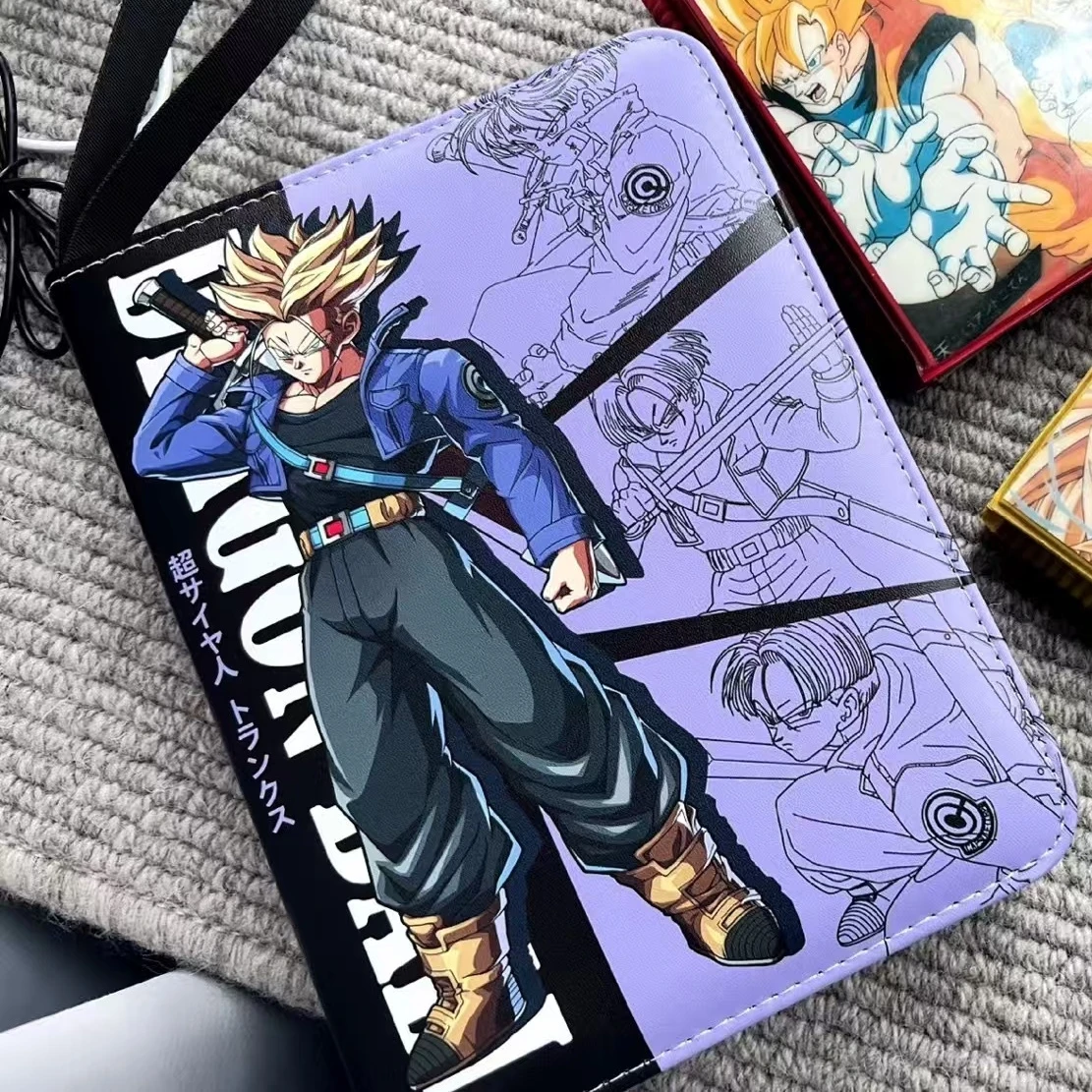 

Аниме Dragon Ball Z карточный альбом с героями мультфильмов, большая емкость, держатель для карт на молнии, коллекция Vegeta, игровой держатель для карт
