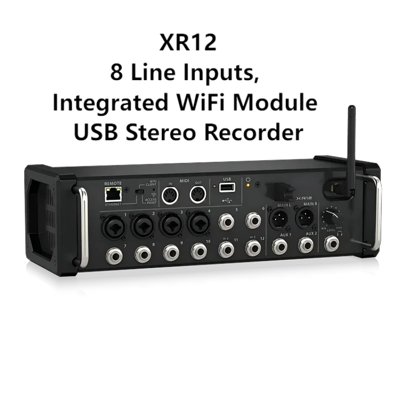 

8-канальный профессиональный цифровой DJ-контроллер-процессор-микшер XR12 для караоке