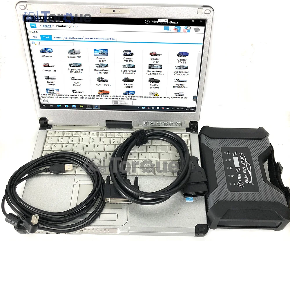 MB PRO M6 Surport Full Version Work Cars Trucks For B-ENZ /ForB-WM Trucks Diagnostics Wireless Diagnosis Tool with c2laptop