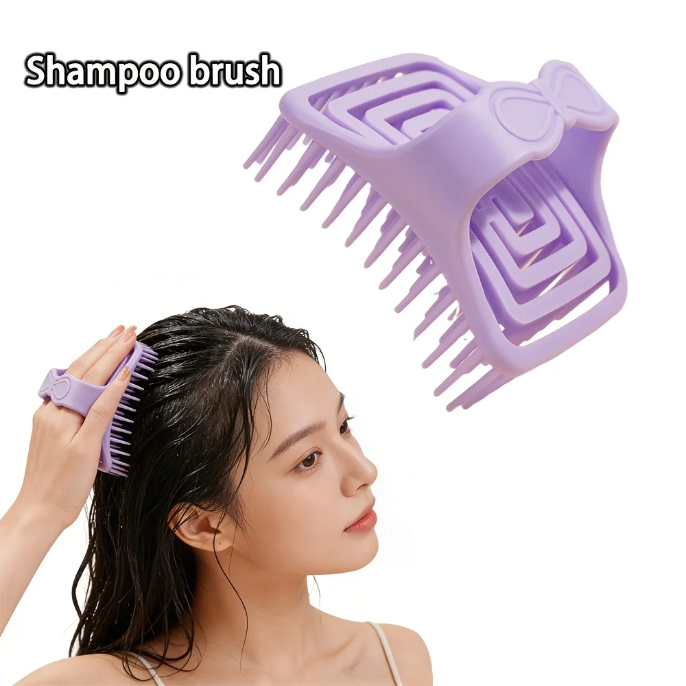 

1 шт. силиконовая массажная щетка для мытья головы и кожи, мягкая расческа для мытья волос, щетка для чистки волос, инструменты для салонов красоты и парикмахерских