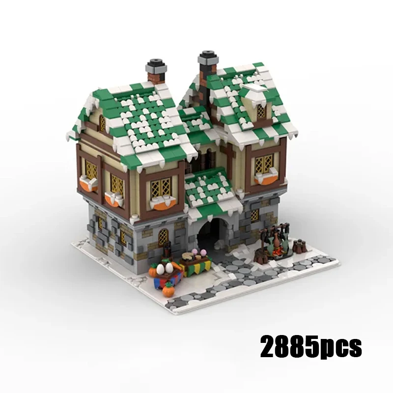 

Строительные блоки Moc, мастерская плотников и алхимиков, технология, модульная модель кирпича, подарки, рождественские игрушки, наборы «сделай сам», сборка