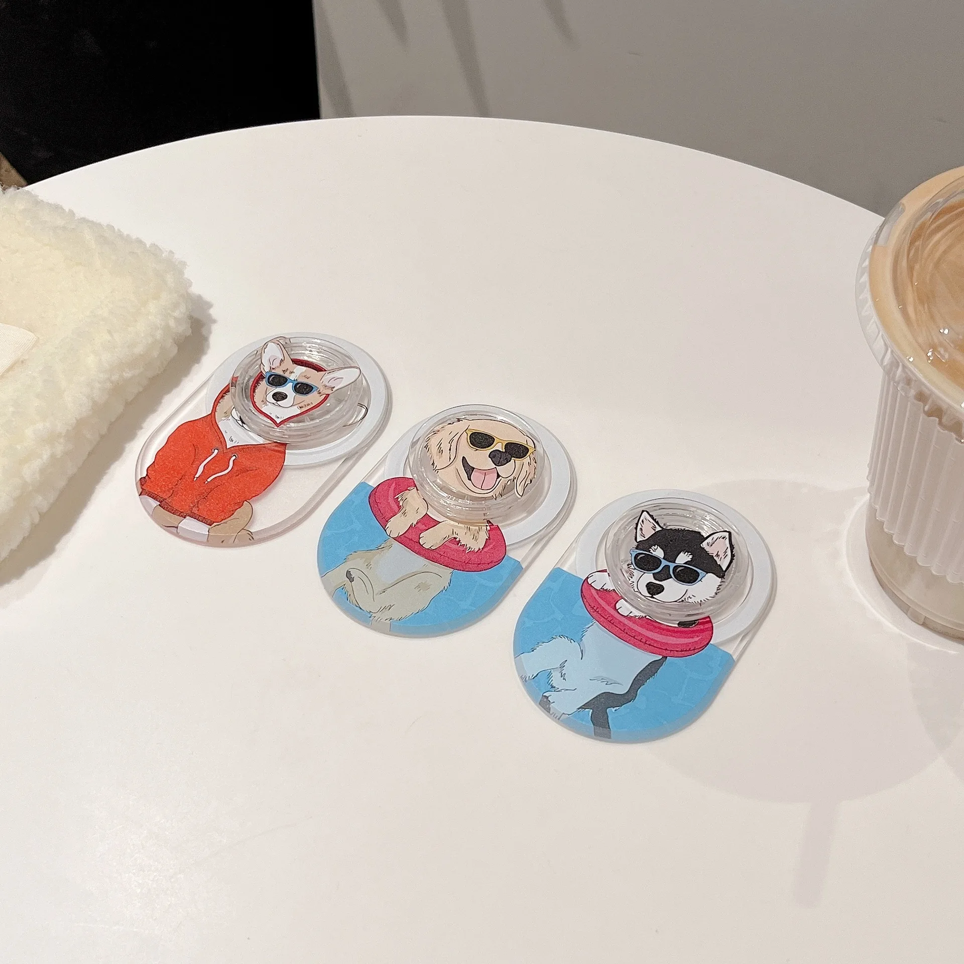 Симпатичный магнитный держатель Corgi Golden Retriever Husky, сверхпрочный магнитный держатель для телефона, съемные аксессуары