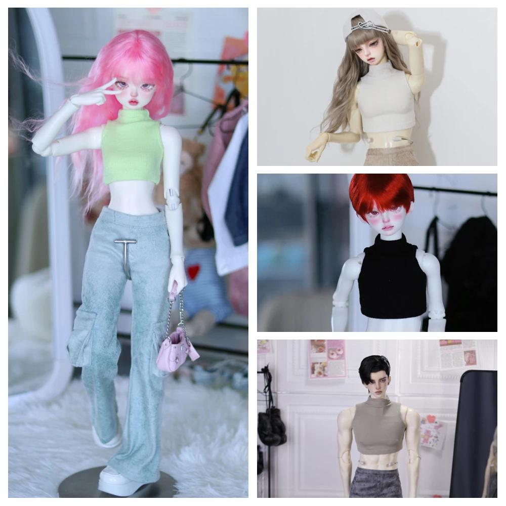 

Doll Accessories ID75 1/4 1/3 70cm SD13 SD17 girl Boy Man MSD BJD Doll vest waistcoat singletClothes tops Bears53