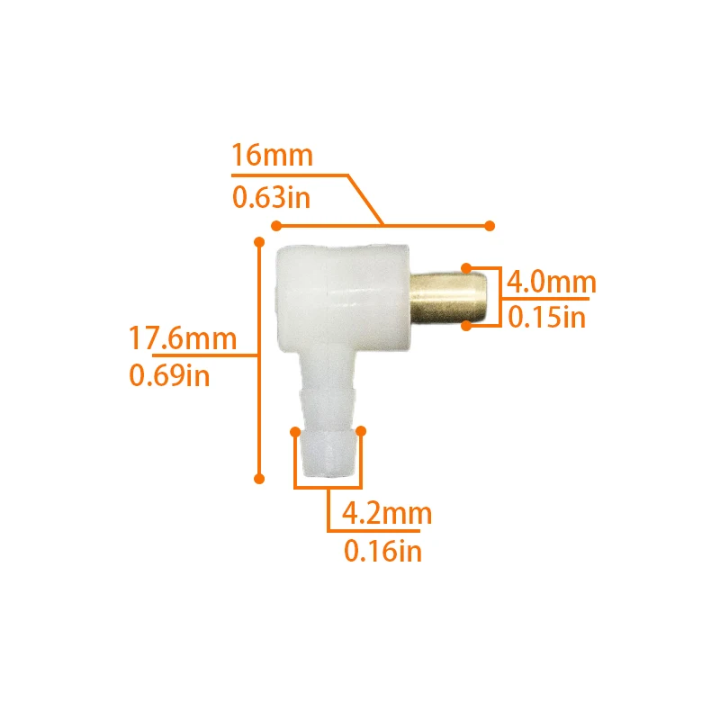 Carburetor Fuel Elbow Connector Hose For Briggs & Stratton 692317 493496 494451 093302 Gas Engine