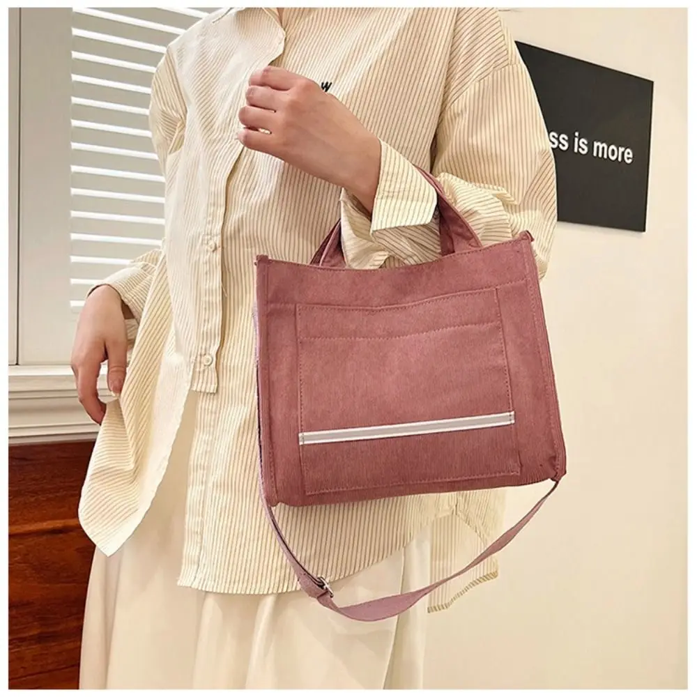 Corduroy Polyester Crossbody Bags Fashion 7 Colors Vintage Messenger Bag Shoulder Backpack Women